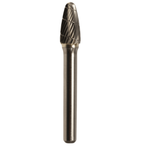 3/8" x 3/4" x 1/4" x 2-1/2", Bench Lathe Burr, Regular Cut, Bright