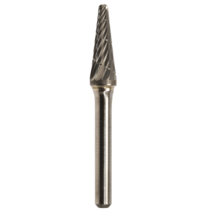 3/8" x 1-1/16" x 1/4" x 2-13/16", Bench Lathe Burr, Regular Cut, Bright