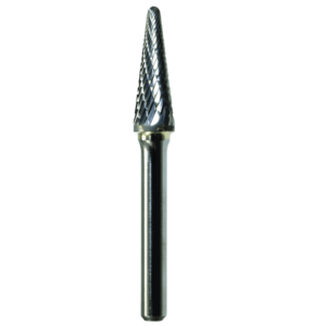 3/8" x 1-1/16" x 1/4" x 2-13/16", Bench Lathe Burr, Coarse Cut, Bright