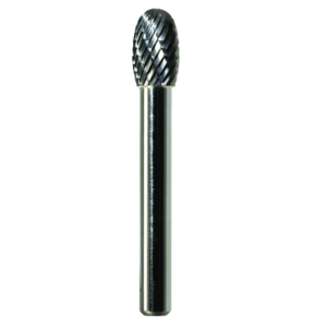 3/8" x 5/8" x 1/4" x 2-3/8", Bench Lathe Burr, Coarse Cut, Bright