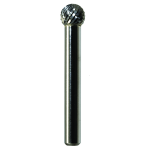 3/8" x 5/16" x 1/4" x 2-1/8", Bench Lathe Burr, Coarse Cut, Bright