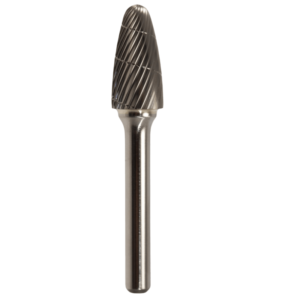 1/2" x 1" x 1/4" x 2-3/4", Bench Lathe Burr, Regular Cut, Bright