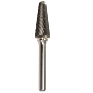 1/2" x 1-1/8" x 1/4" x 2-7/8", Bench Lathe Burr, Regular Cut, Bright