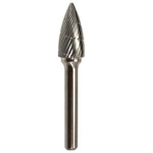 1/2" x 1" x 1/4" x 2-3/4", Bench Lathe Burr, Regular Cut, Bright