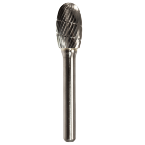 1/2" x 7/8" x 1/4" x 2-5/8", Bench Lathe Burr, Regular Cut, Bright