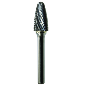 1/2" x 1" x 1/4" x 2-3/4", Bench Lathe Burr, Coarse Cut, Bright