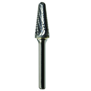 1/2" x 1-1/8" x 1/4" x 2-7/8", Bench Lathe Burr, Coarse Cut, Bright
