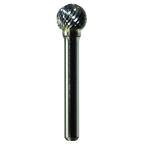1/2" x 7/16" x 1/4" x 2-1/4", Bench Lathe Burr, Coarse Cut, Bright