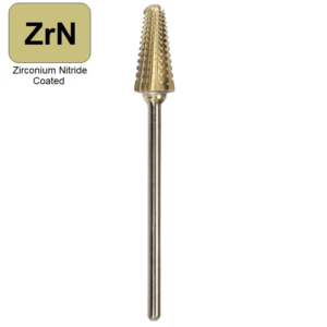 9/32" x 9/16" x .0925" x 2-3/32", 15&deg;, Flexible Parial Burr, ZrN
