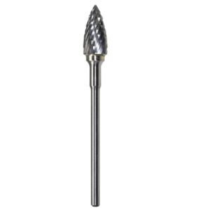 1/4" x 1/2" x .0925" x 2", Hand Piece Burr, Course Cut, Bright