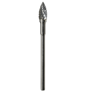 3/16" x 3/8" x .0925" x 1-7/8", Hand Piece Burr, Course Cut, Bright