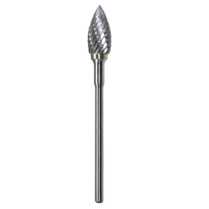 1/4" x 1/2" x .0925" x 2", Hand Piece Burr, Course Cut, Bright