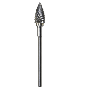 1/4" x 1/2" x .0925" x 2", Hand Piece Burr, Fine Cut, Bright
