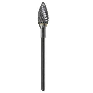 1/4" x 1/2" x .0925" x 2", Hand Piece Burr, Fine Cut, Bright