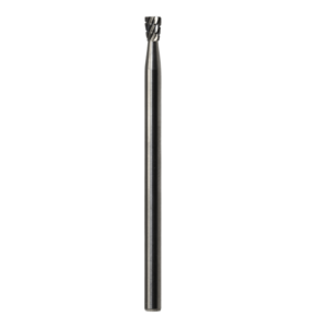 .0925" x 1/8" x .0925" x 1-1/2", 10&deg;, Solid Hand Piece Burr, Regular Cut, Bright