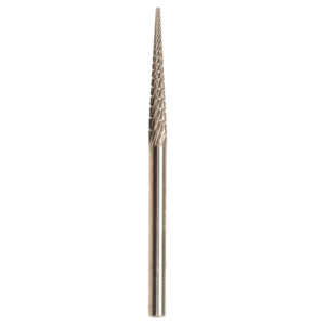 .0925" x 5/8" x .0925" x 1-1/2", 7&deg;, Solid Hand Piece Burr, Regular Cut, Bright