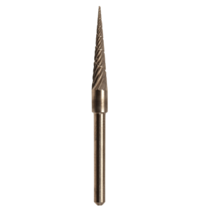 3mm x 16mm x 2.35mm x 38mm, 10&deg;, Solid Hand Piece Burr, Regular Cut, Bright